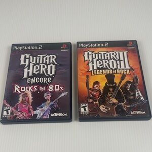 Guitar Hero PlayStation 2 Game Bundle - Black